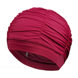 New Women Swimming Cap Girl Long Hair Bathing Swimming Caps Hat Stretch Drape Swim Pool Seaside Water Sport Elastic Nylon Turban